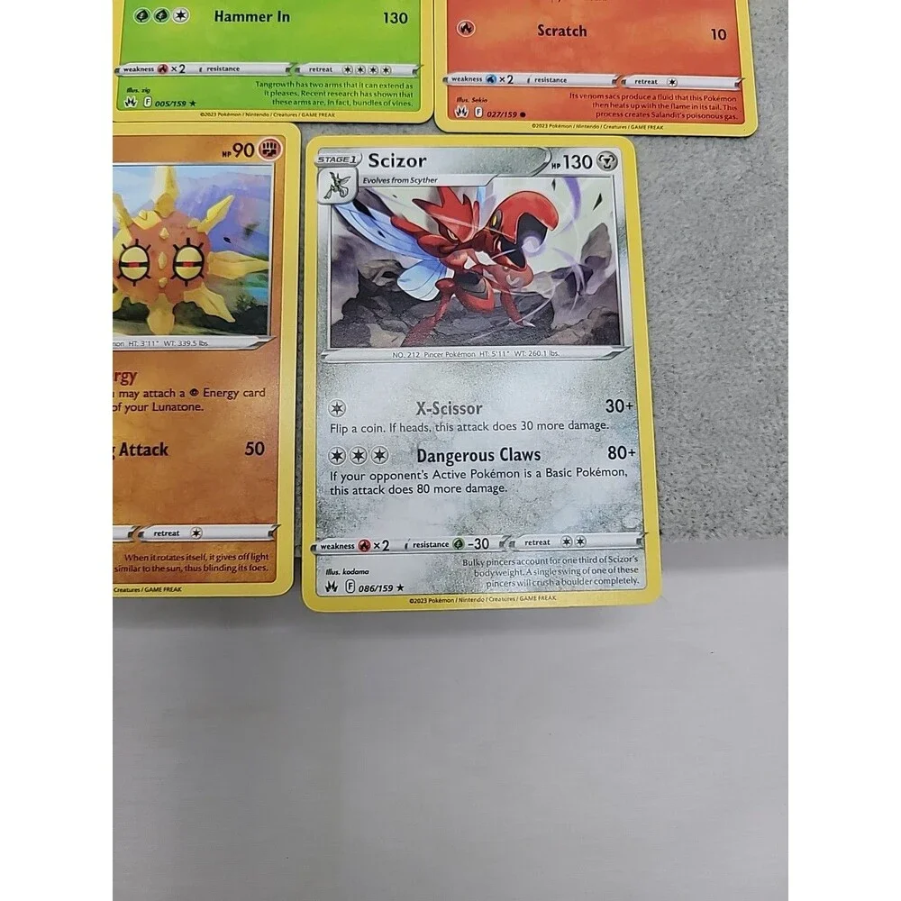 Lot Of 5 Pokemon Cards